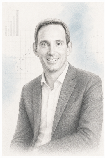 Franck Béon — portrait au crayon
